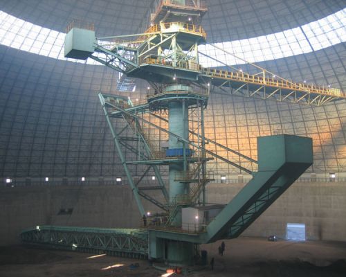 Sirkul&aelig;r Toppstabling Side-Reclaimer Stacker og Reclaimer