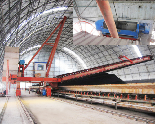 Side Scraper Reclaimer med armlengde fra 11 til 36 meter